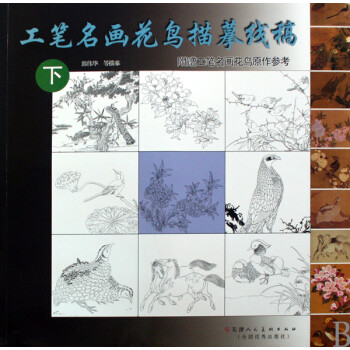 工筆名畫花鳥描摹線稿 工筆名畫花鳥描摹線稿