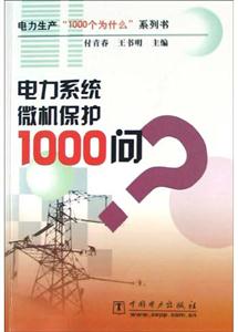 電力生產(chǎn)1000個為什么系列書電力系統(tǒng)微機保護1000問 電力生產(chǎn)1000個為什么系列書電力系統(tǒng)微機保護1000問