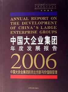 中國大企業(yè)集團年度發(fā)展報告2006中國大企業(yè)集團的自主創(chuàng)新與價值鏈管理 中國大企業(yè)集團年度發(fā)展報告2006中國大企業(yè)集團的自主創(chuàng)新與價值鏈管理