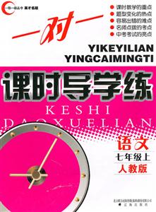 語文七年級上人教版一對一課時導學練