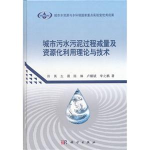 城市污水污泥過程減量及資源化利用理論與技術 城市污水污泥過程減量及資源化利用理論與技術